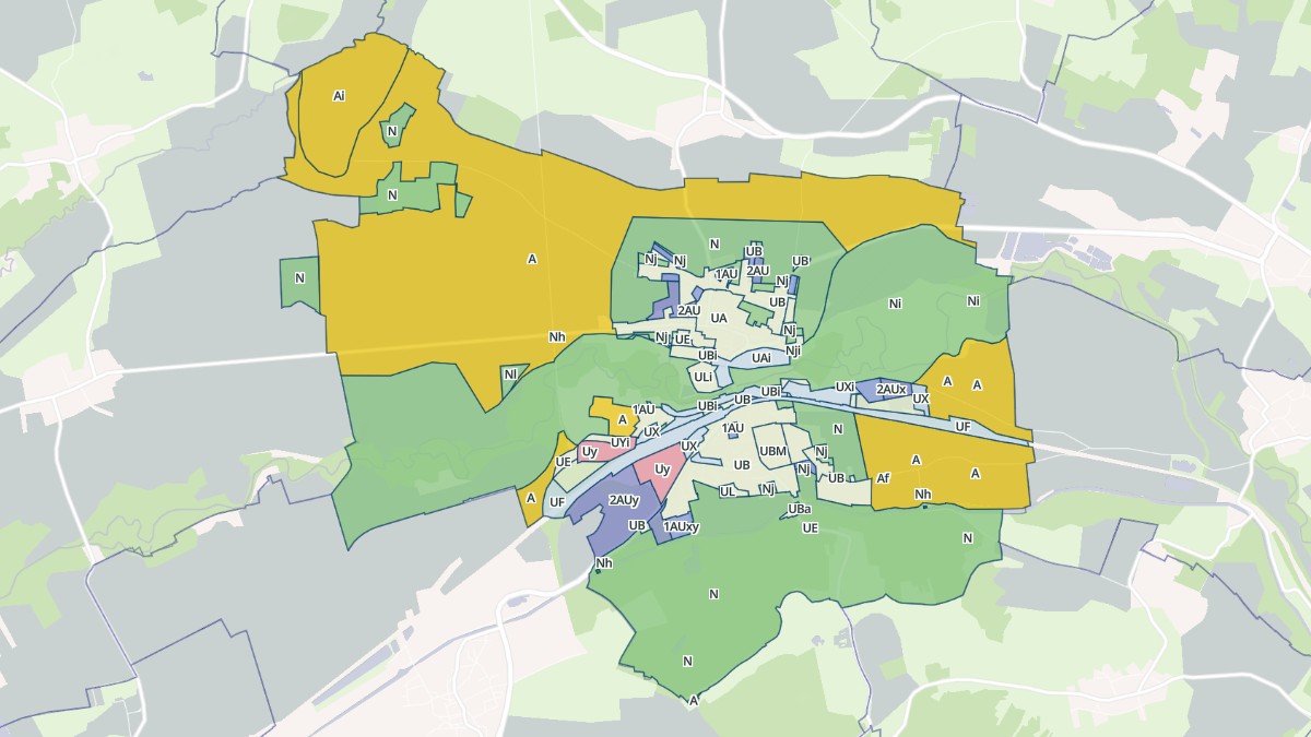 Aperçu cartographique de Revigny-sur-Ornain, centré sur la commune