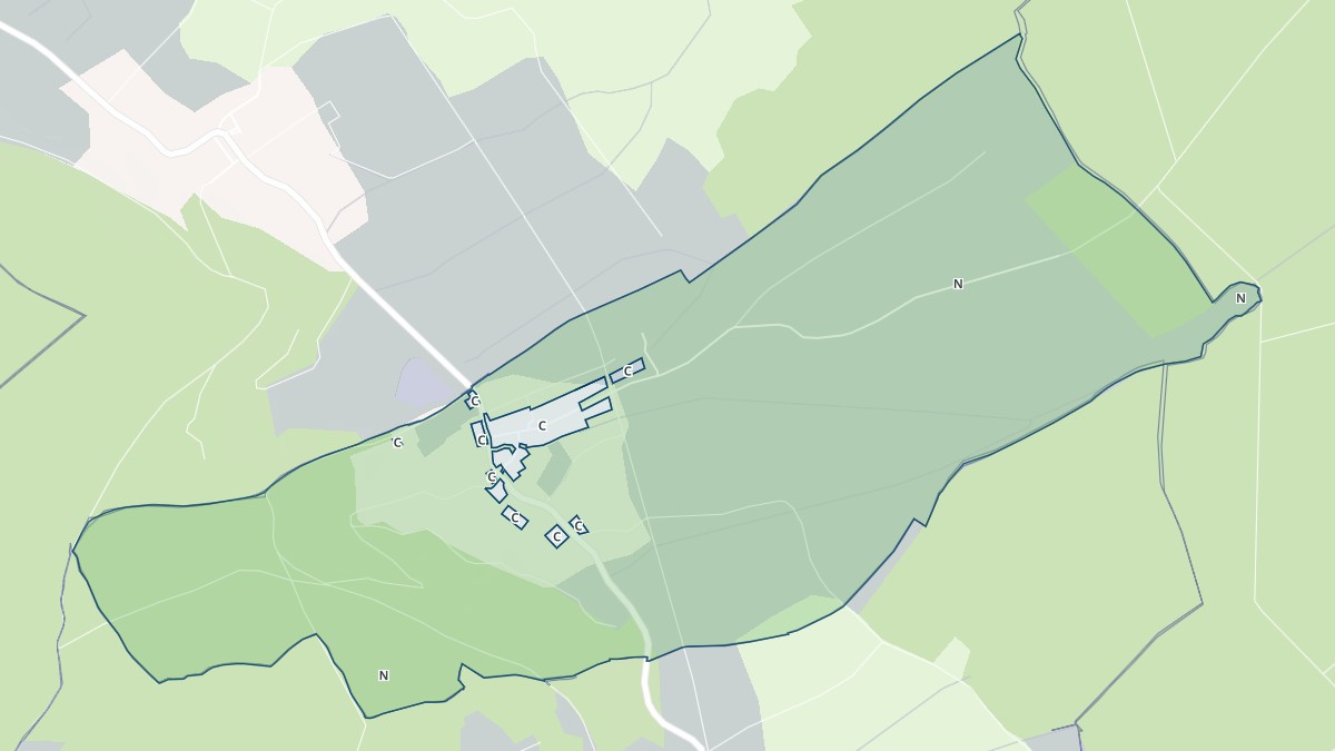 Aperçu cartographique de Ronvaux, centré sur la commune