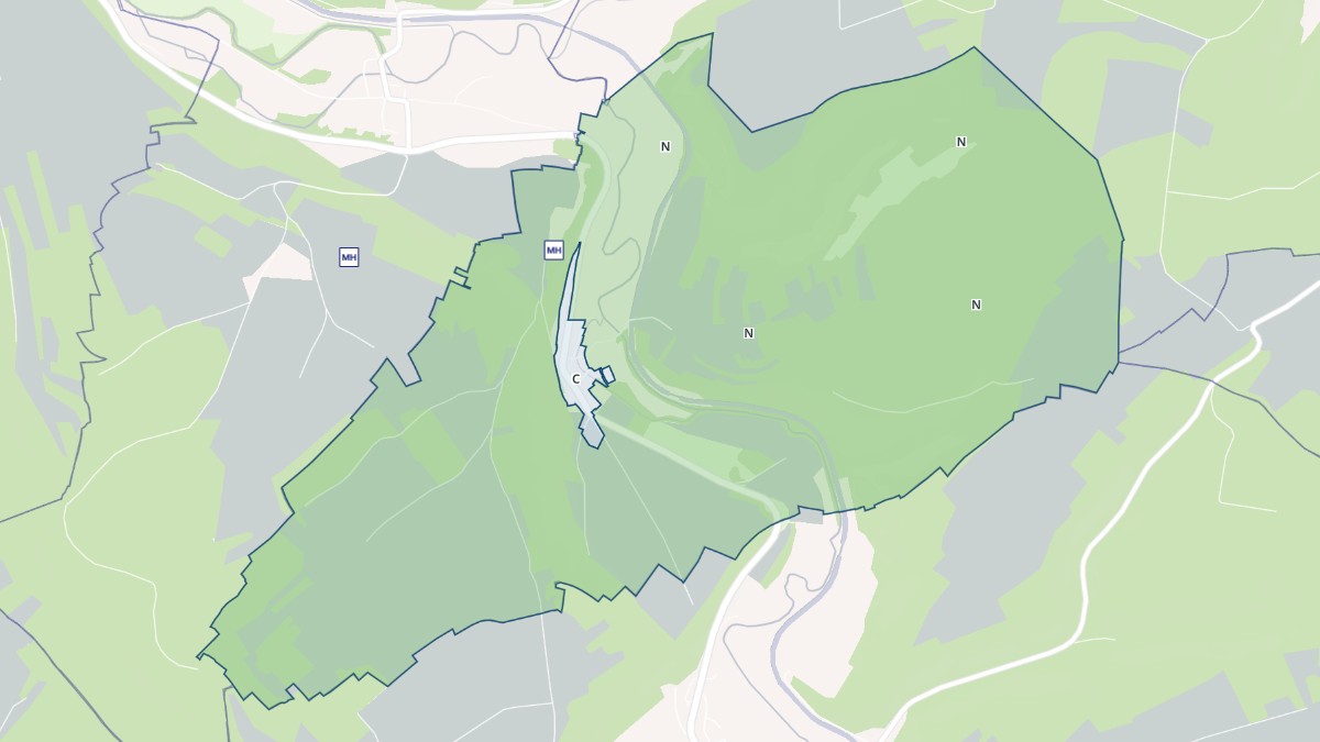 Aperçu cartographique de Saint-Amand-sur-Ornain, centré sur la commune
