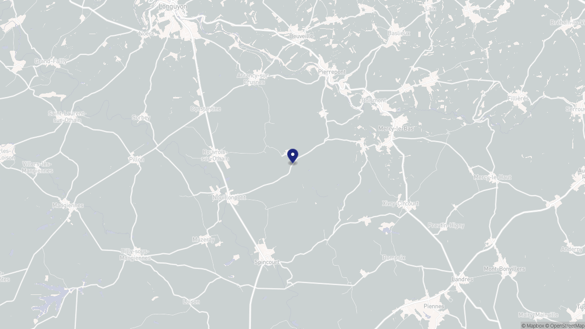Aperçu cartographique de Saint-Pierrevillers, centré sur la commune