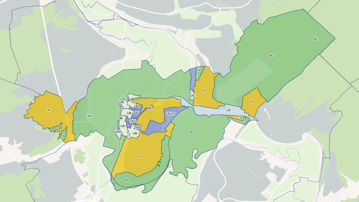 Aperçu cartographique de Sorcy-Saint-Martin, centré sur la commune