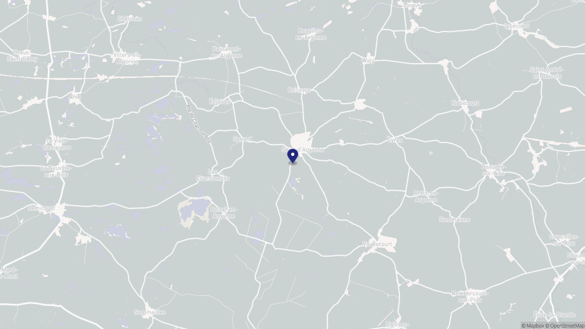 Aperçu cartographique de Seuil-d'Argonne, centré sur la commune