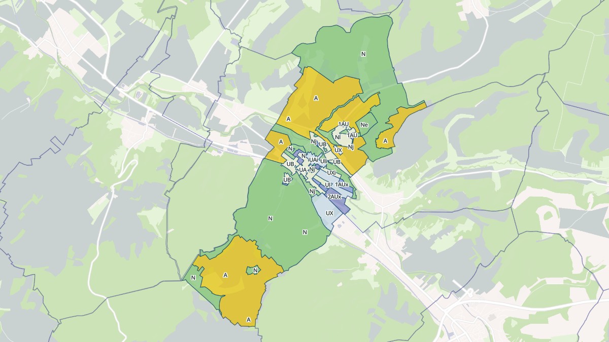 Aperçu cartographique de Tronville-en-Barrois, centré sur la commune