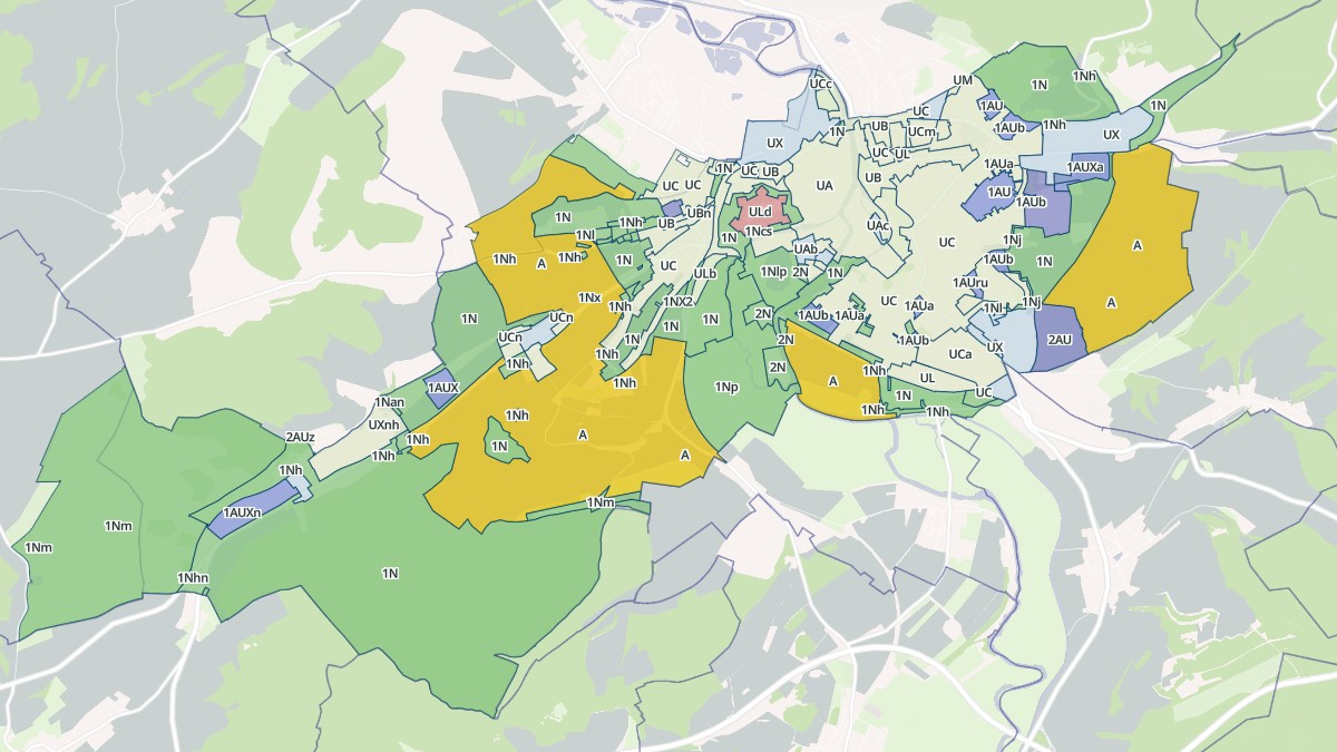 Aperçu cartographique de Verdun, centré sur la commune