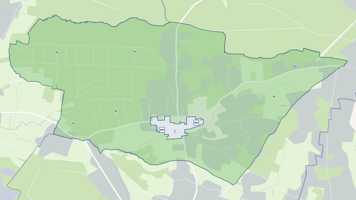 Aperçu cartographique de Villotte-devant-Louppy, centré sur la commune