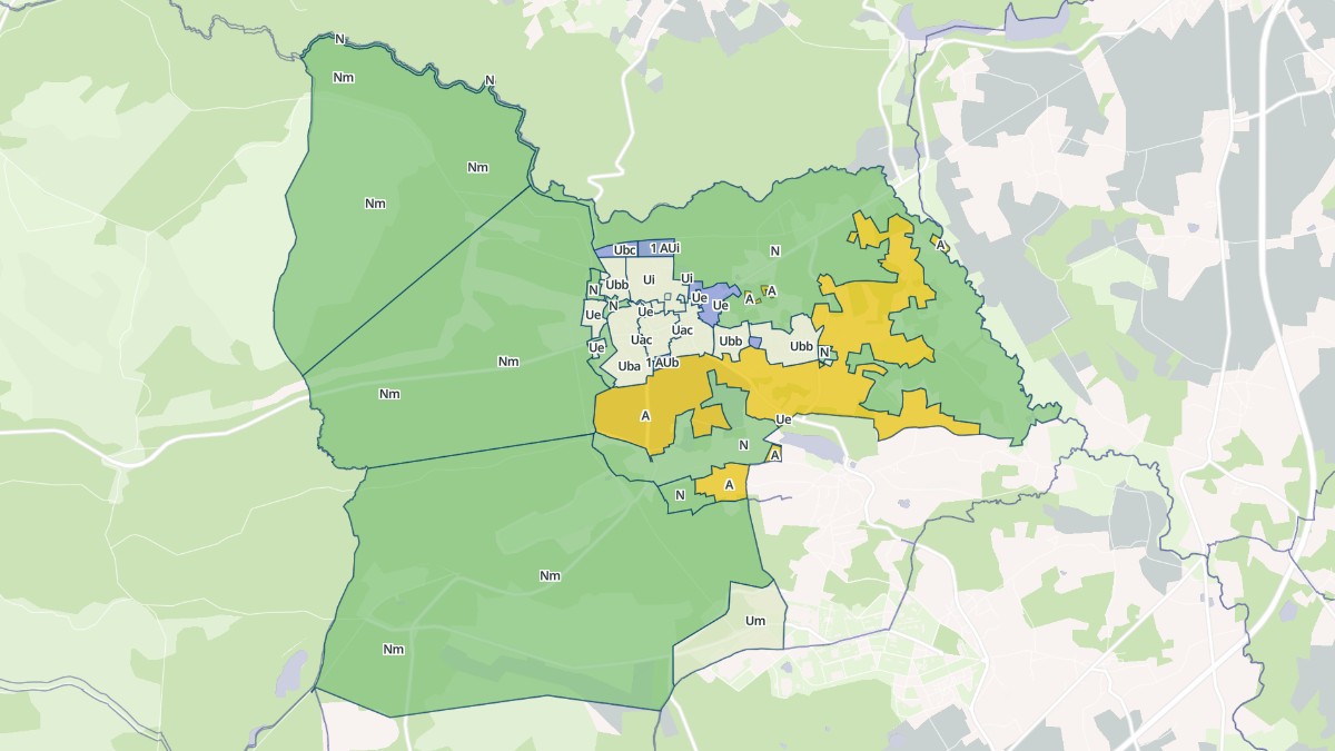 Aperçu cartographique de Beignon, centré sur la commune