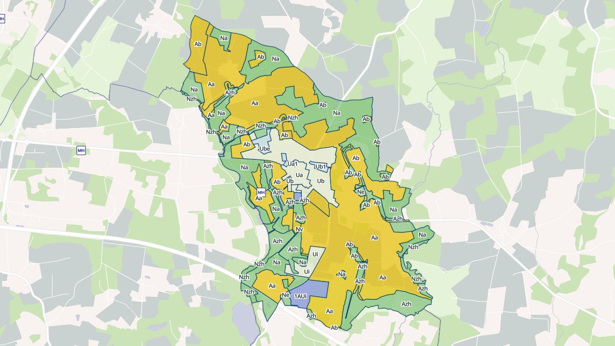 Aperçu cartographique de Brandérion, centré sur la commune
