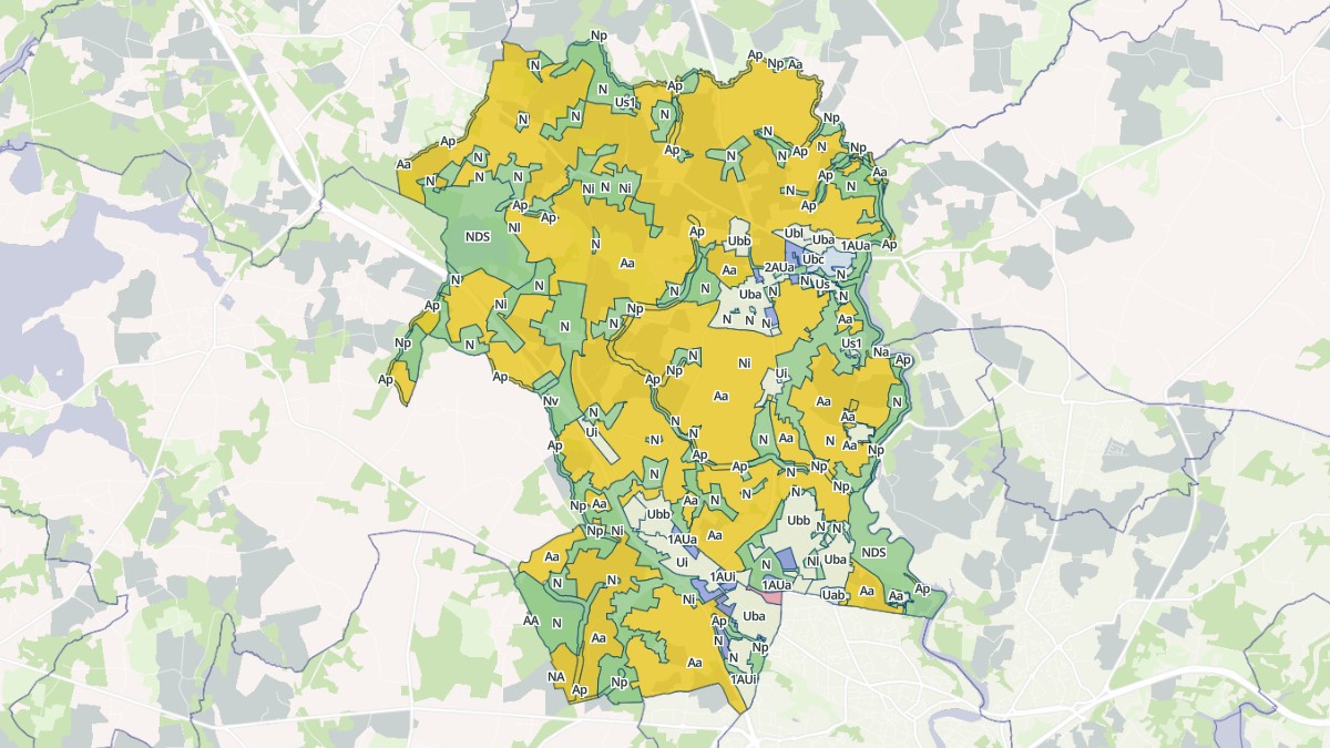 Aperçu cartographique de Brech, centré sur la commune