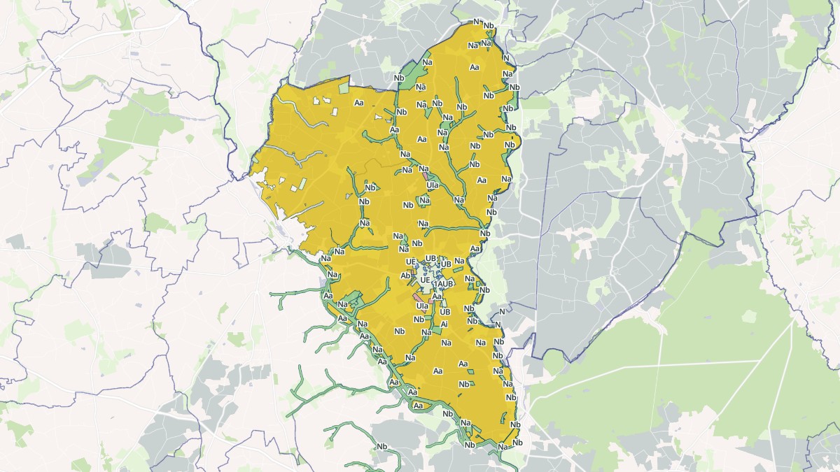 Aperçu cartographique de Bréhan, centré sur la commune