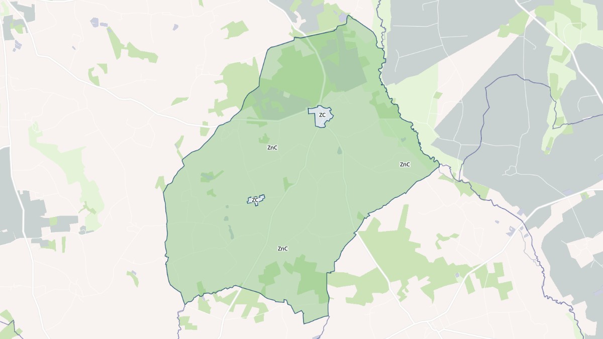 Aperçu cartographique de Brignac, centré sur la commune