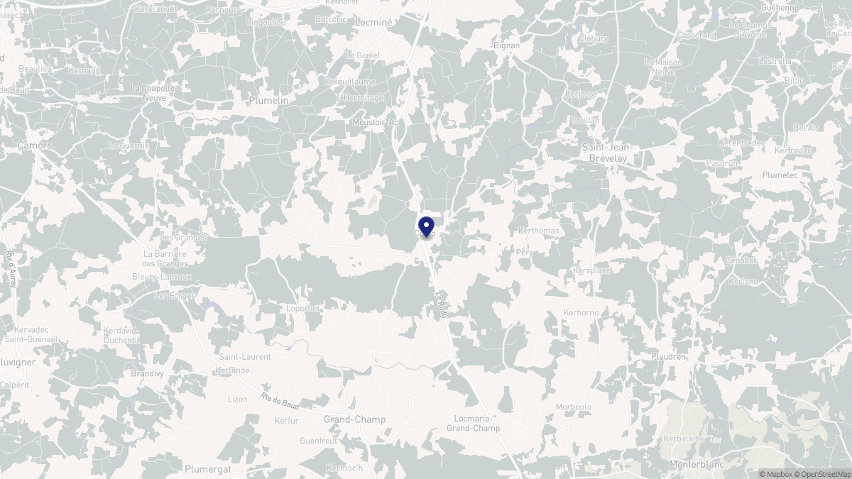 Aperçu cartographique de Colpo, centré sur la commune