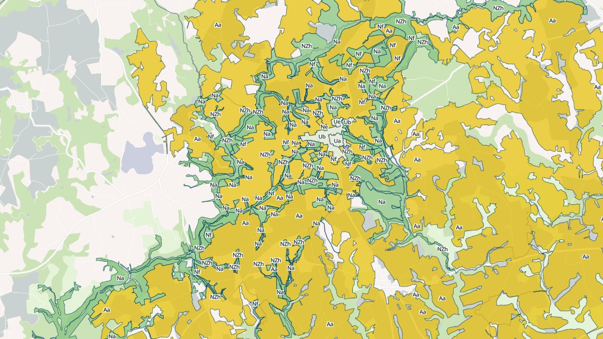Aperçu cartographique de Le Croisty, centré sur la commune