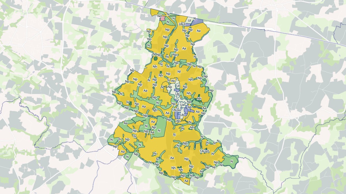 Aperçu cartographique de Limerzel, centré sur la commune