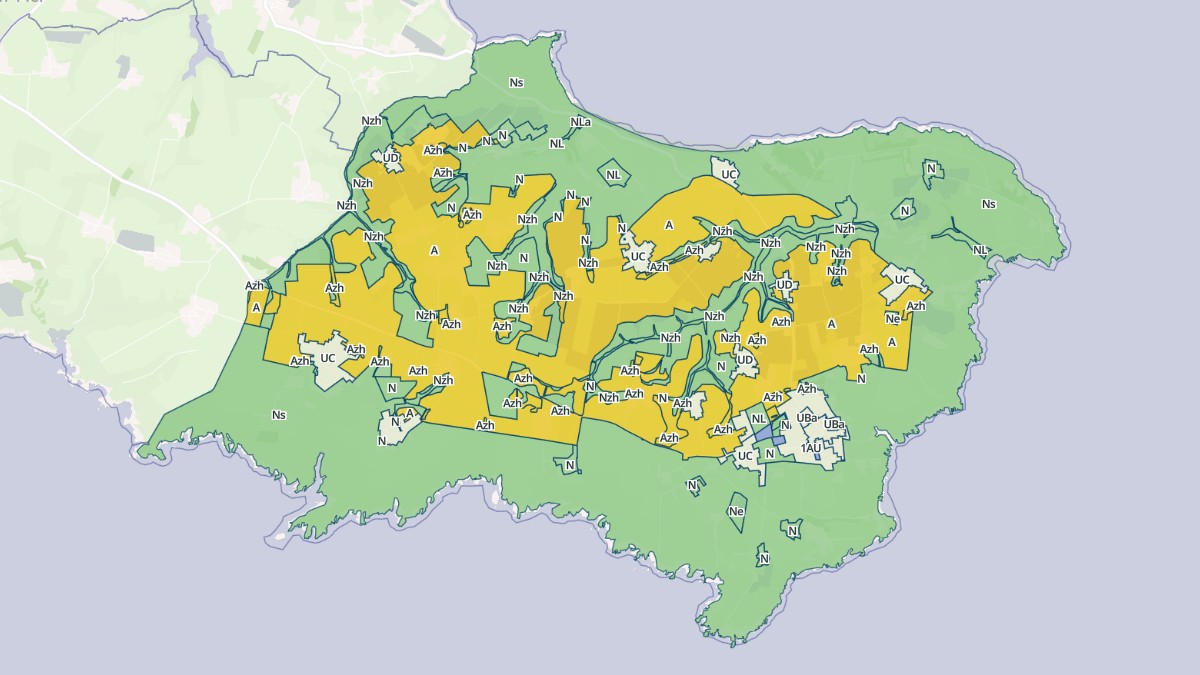 Aperçu cartographique de Locmaria, centré sur la commune