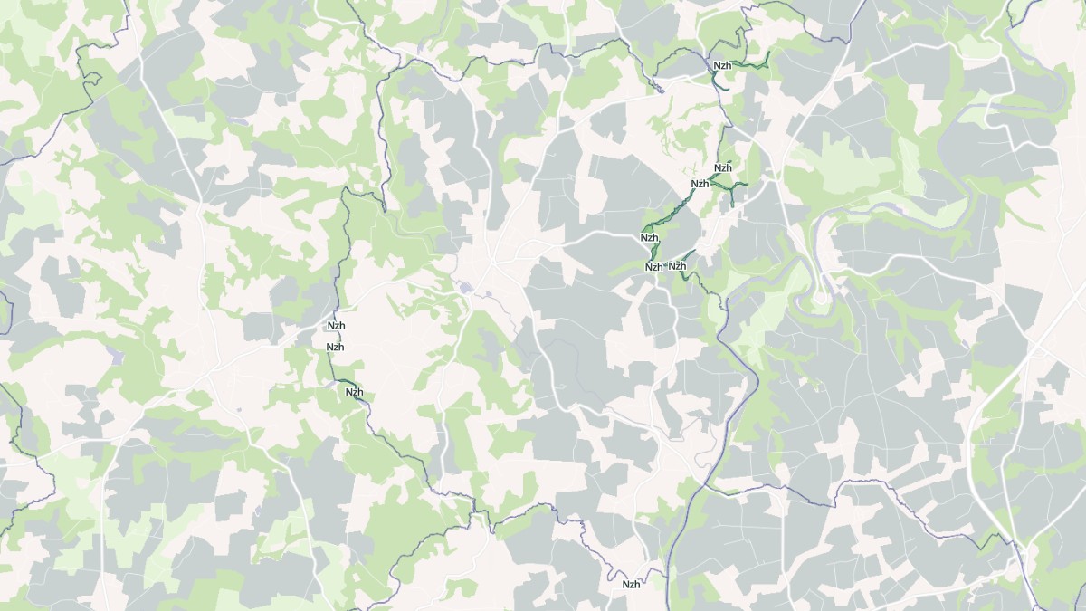 Aperçu cartographique de Melrand, centré sur la commune