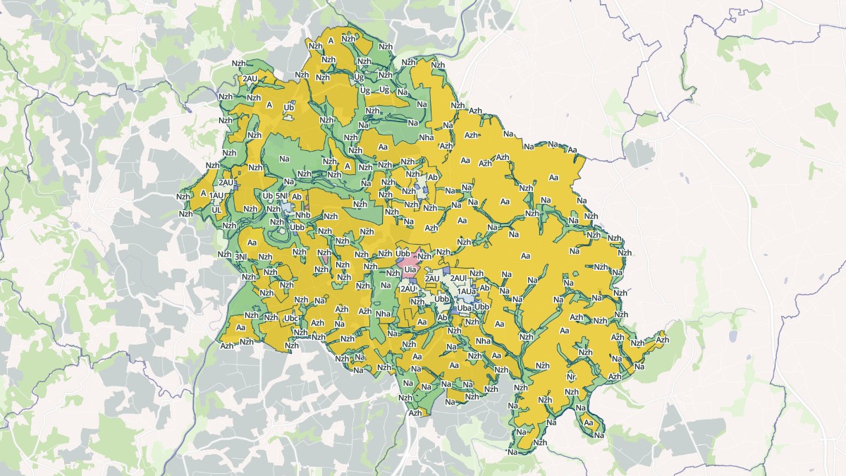 Aperçu cartographique de Pluméliau-Bieuzy, centré sur la commune