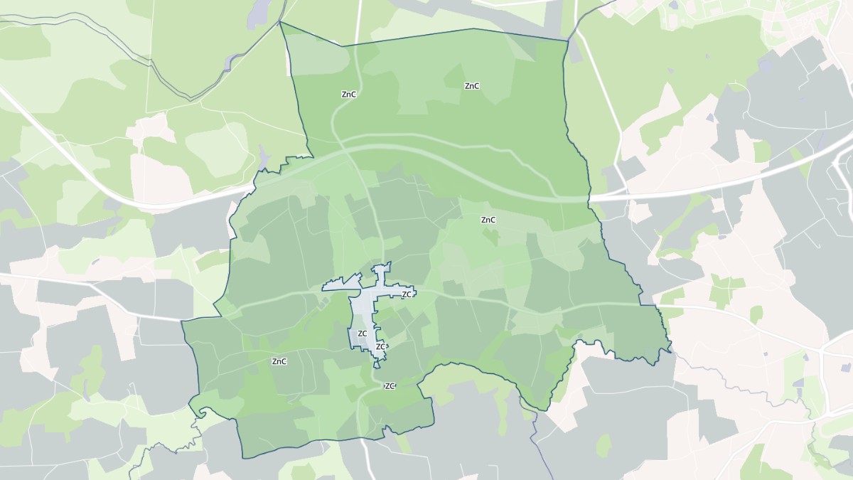 Aperçu cartographique de Porcaro, centré sur la commune