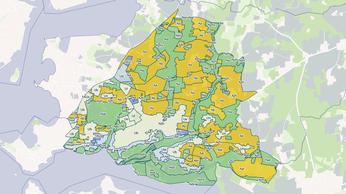 Aperçu cartographique de Riantec, centré sur la commune