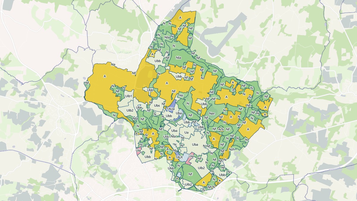Aperçu cartographique de Saint-Avé, centré sur la commune