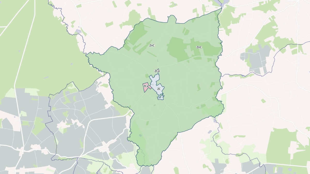 Aperçu cartographique de Saint-Malo-des-Trois-Fontaines, centré sur la commune