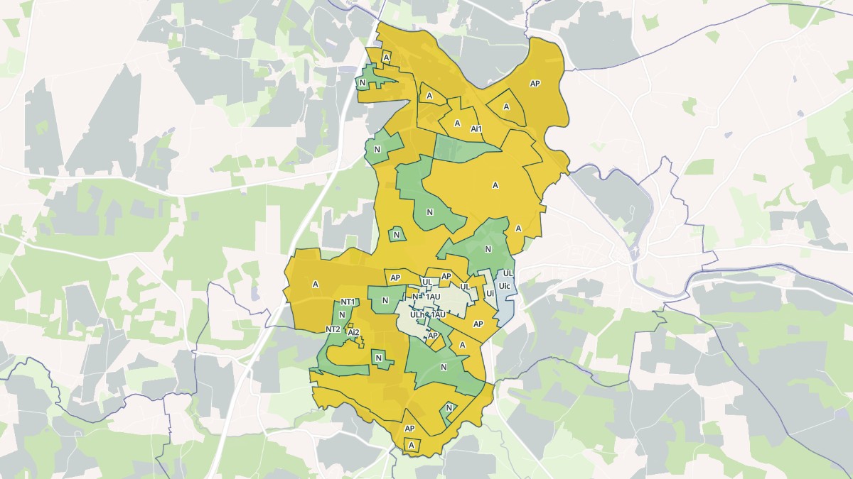 Aperçu cartographique de Saint-Marcel, centré sur la commune