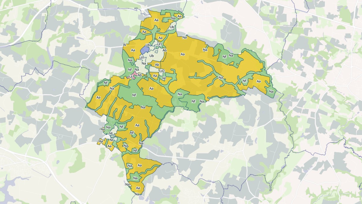 Aperçu cartographique de Sulniac, centré sur la commune