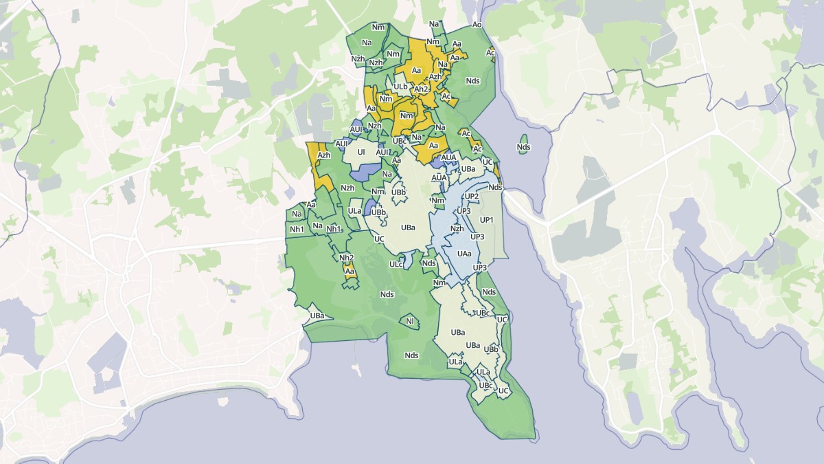 Aperçu cartographique de La Trinité-sur-Mer, centré sur la commune