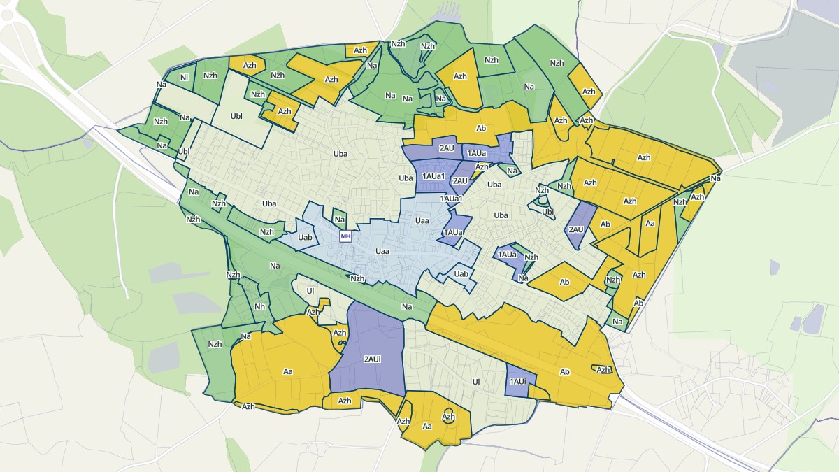 Aperçu cartographique de La Trinité-Surzur, centré sur la commune