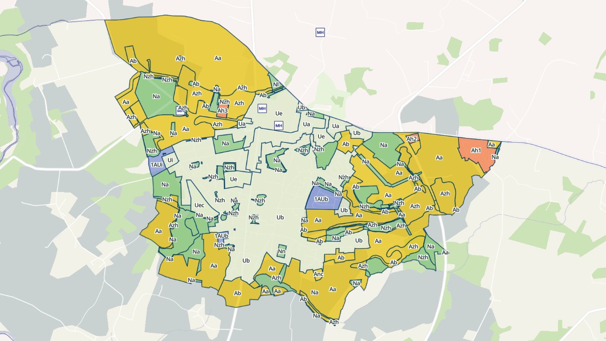 Aperçu cartographique de Sainte-Anne-d'Auray, centré sur la commune