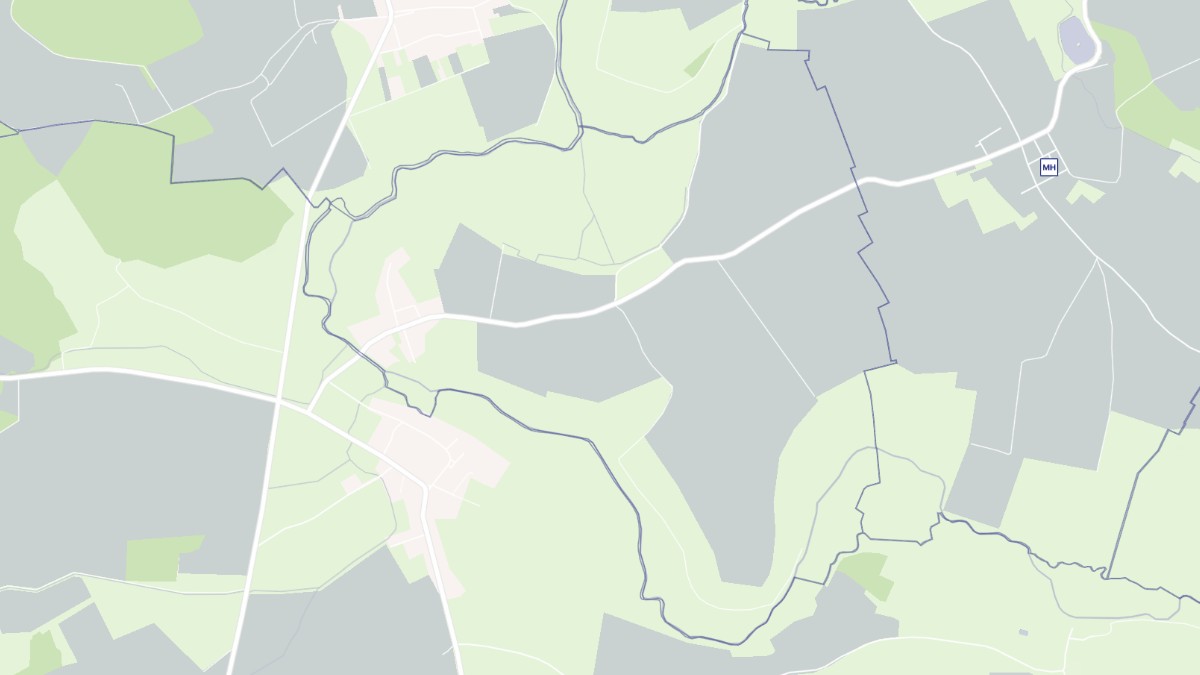 Aperçu cartographique de Ajoncourt, centré sur la commune