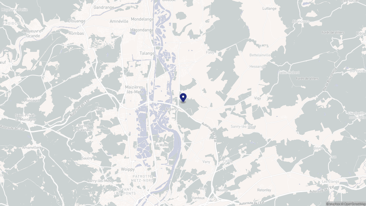 Aperçu cartographique de Argancy, centré sur la commune