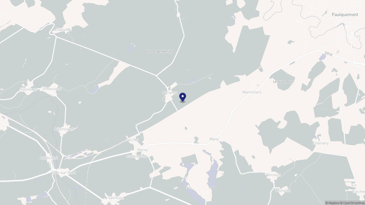 Aperçu cartographique de Arriance, centré sur la commune