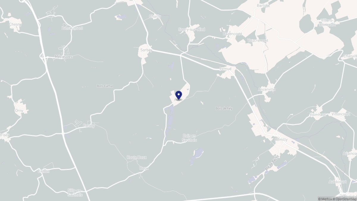 Aperçu cartographique de Aube, centré sur la commune