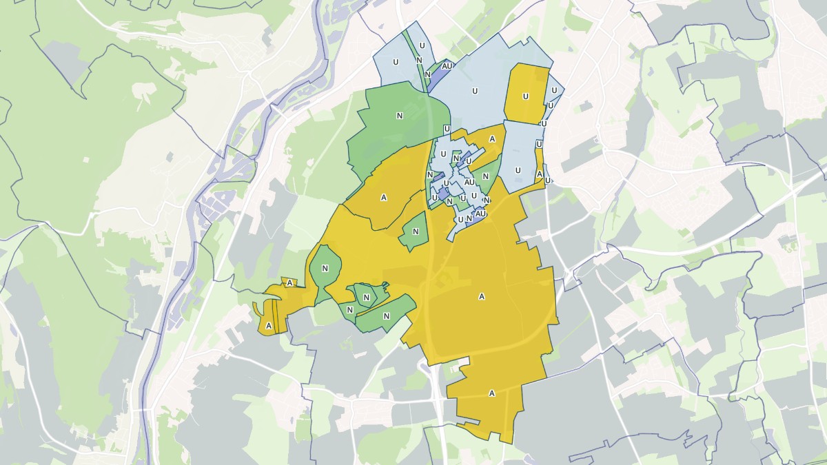 Aperçu cartographique de Augny, centré sur la commune
