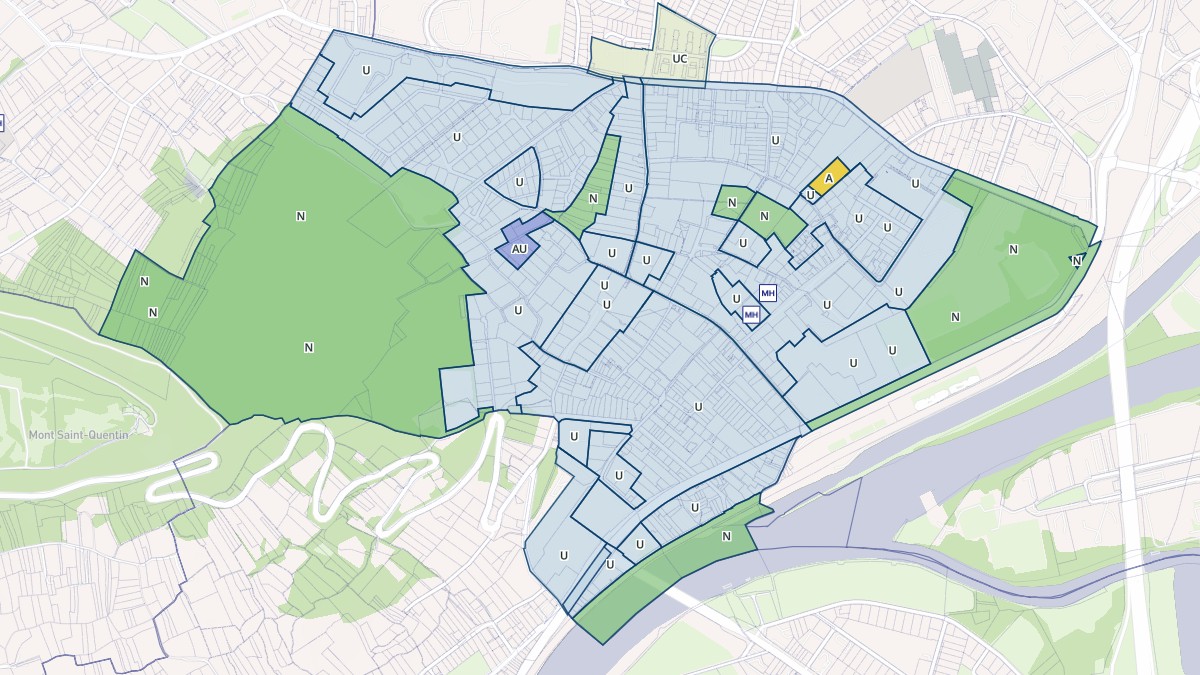Aperçu cartographique de Le Ban-Saint-Martin, centré sur la commune