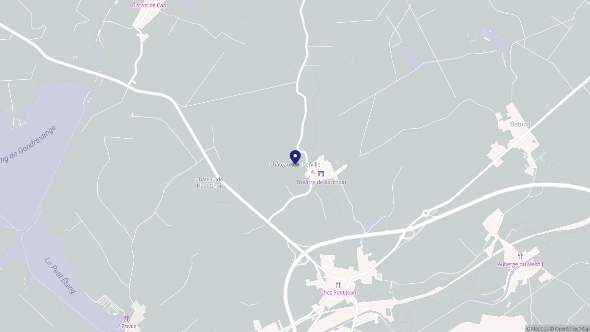 Aperçu cartographique de Barchain, centré sur la commune
