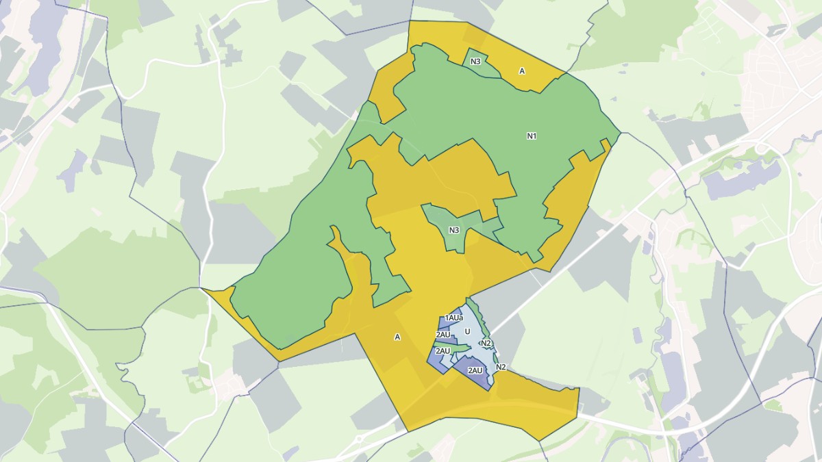 Aperçu cartographique de Bébing, centré sur la commune