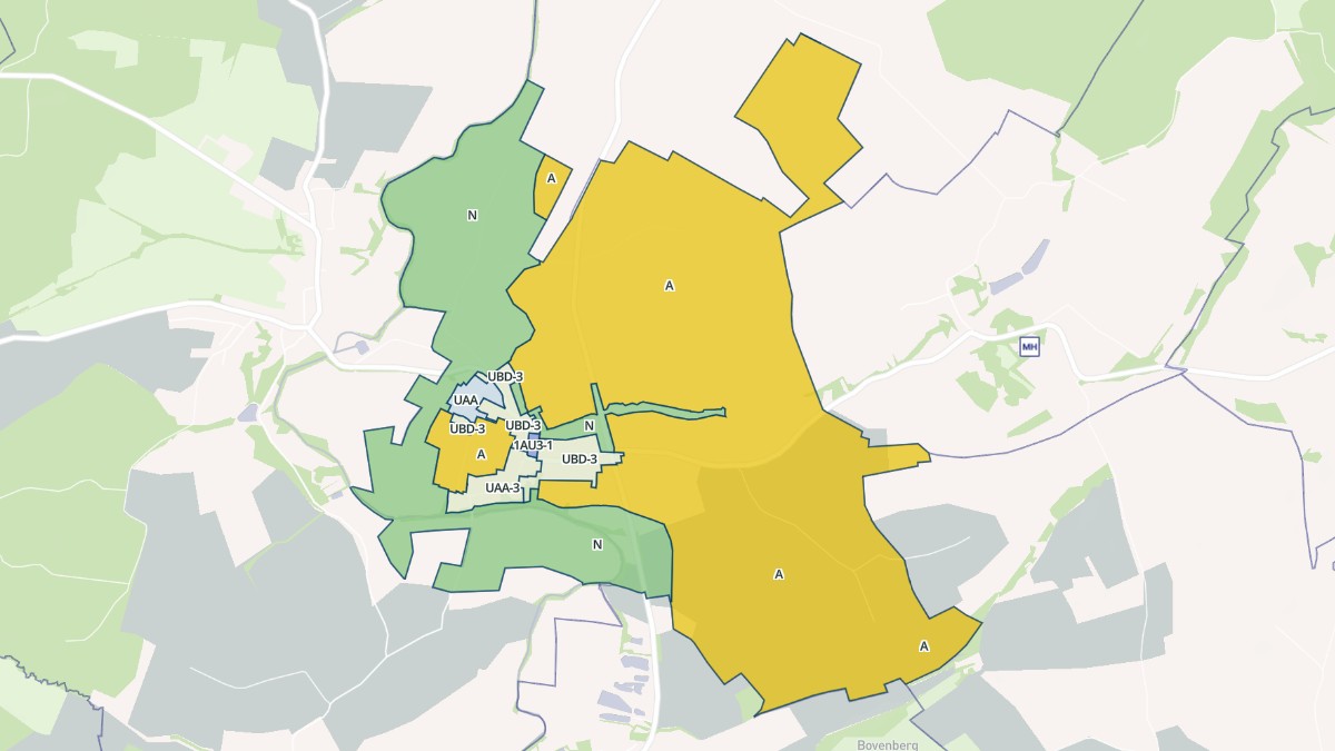 Aperçu cartographique de Bettange, centré sur la commune