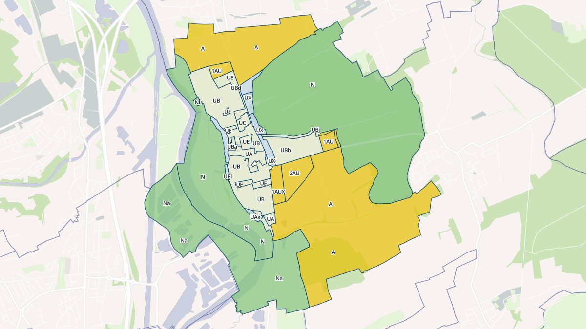 Aperçu cartographique de Bousse, centré sur la commune