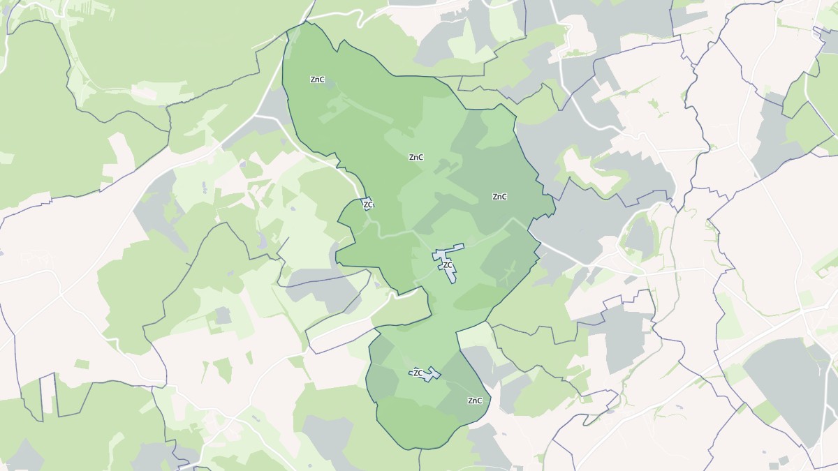 Aperçu cartographique de Charleville-sous-Bois, centré sur la commune