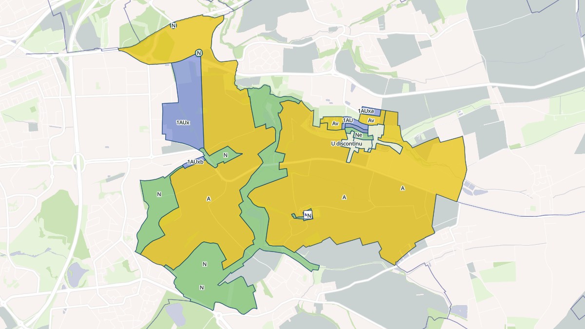 Aperçu cartographique de Coincy, centré sur la commune