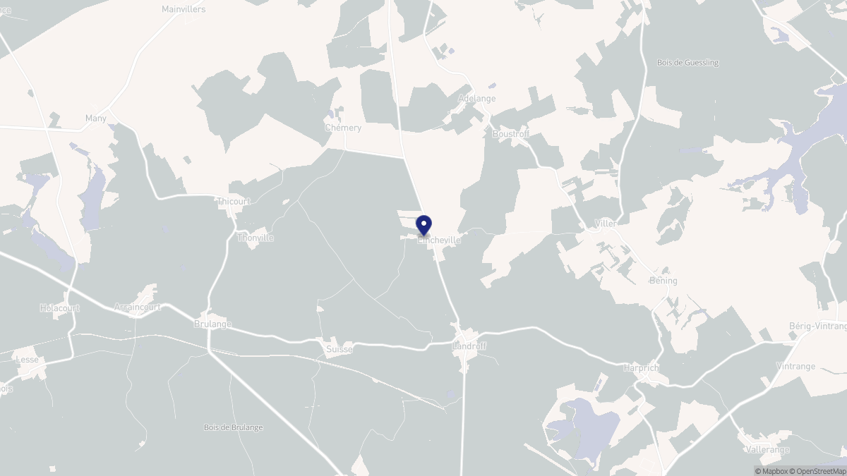 Aperçu cartographique de Eincheville, centré sur la commune