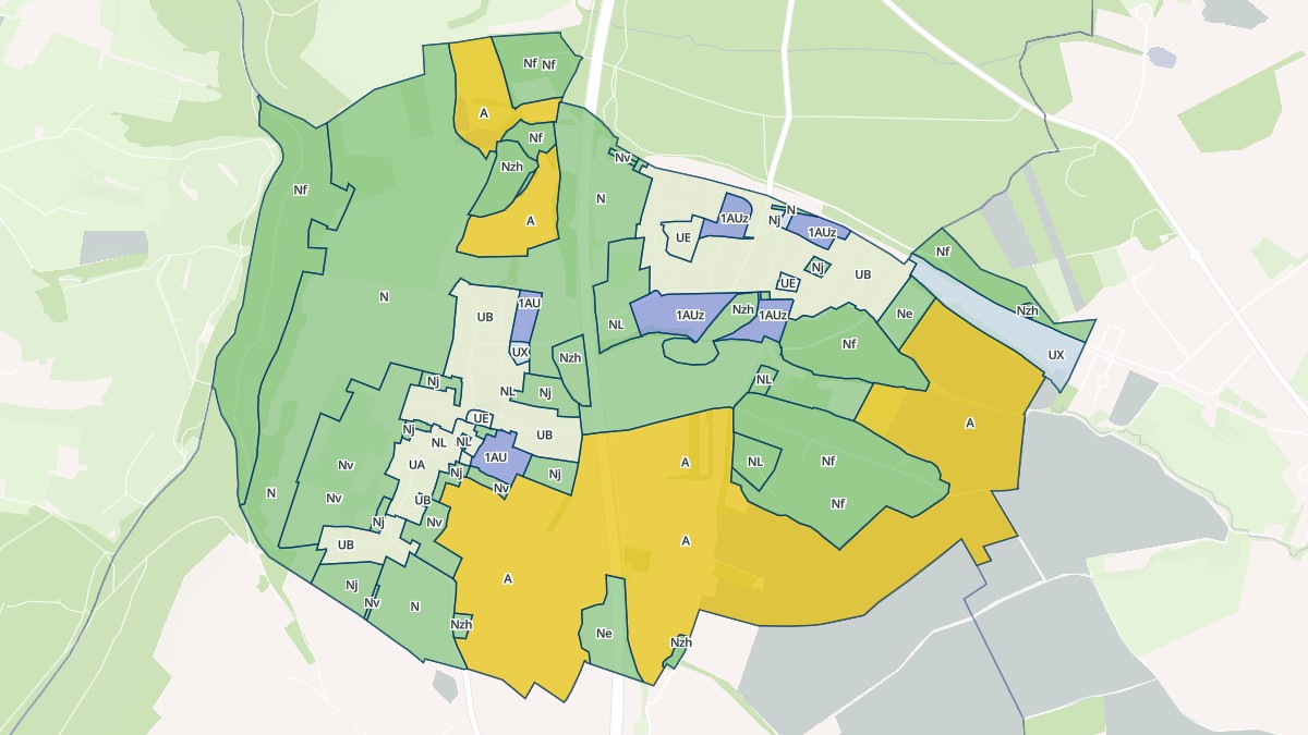 Aperçu cartographique de Entrange, centré sur la commune