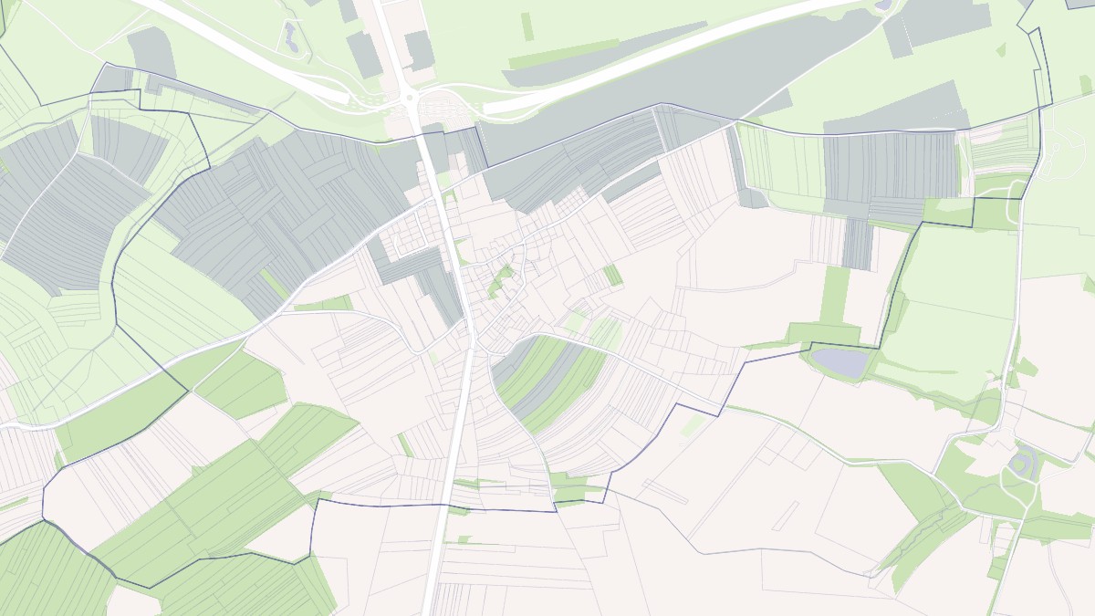 Aperçu cartographique de Évrange, centré sur la commune
