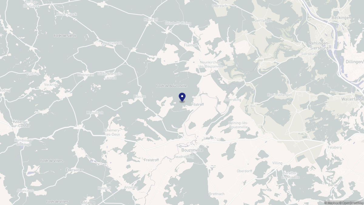 Aperçu cartographique de Filstroff, centré sur la commune