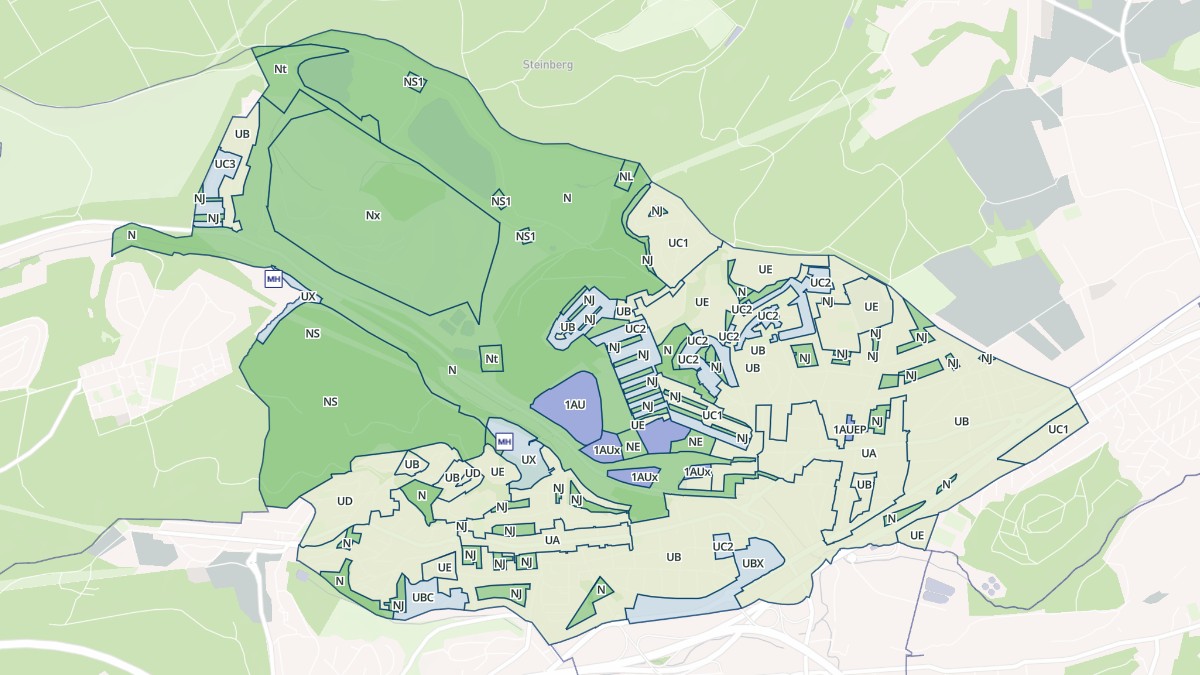Aperçu cartographique de Freyming-Merlebach, centré sur la commune