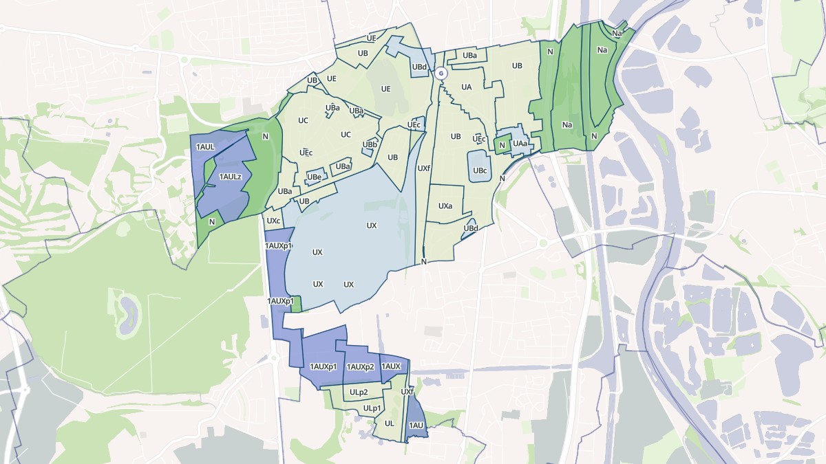 Aperçu cartographique de Hagondange, centré sur la commune