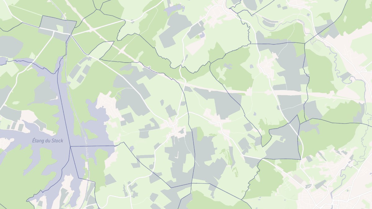 Aperçu cartographique de Haut-Clocher, centré sur la commune