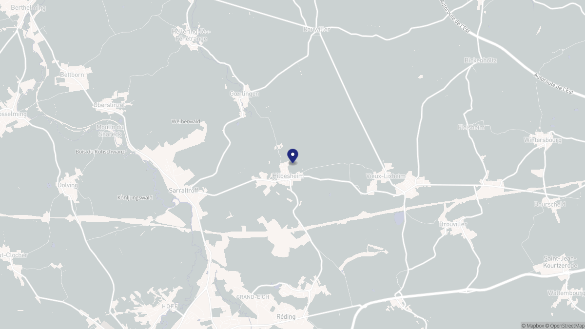 Aperçu cartographique de Hilbesheim, centré sur la commune