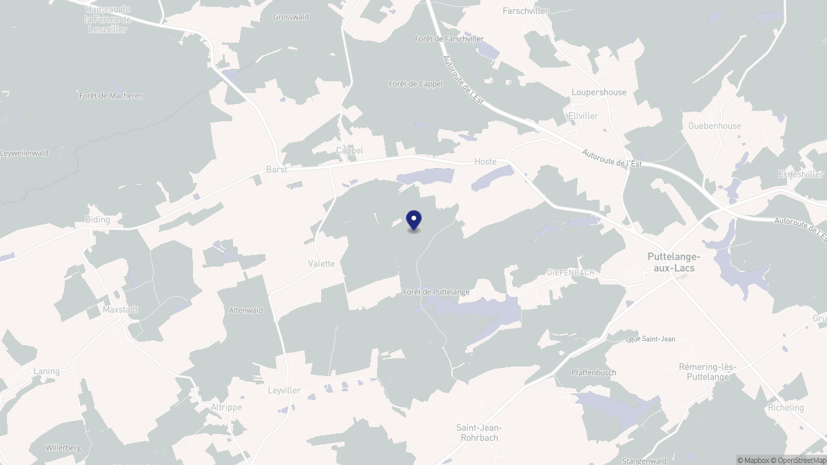 Aperçu cartographique de Hoste, centré sur la commune